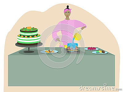 Pastry-cook Stock Photo